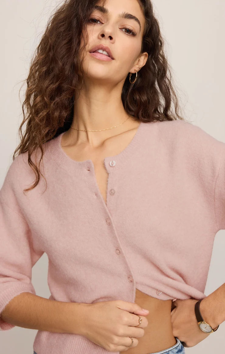 VALOR CARDIGAN SOFT BLUSH