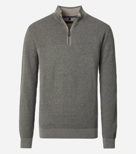 TEXTURED KNIT 1/4 ZIP - JB Evans Fashions & Footwear