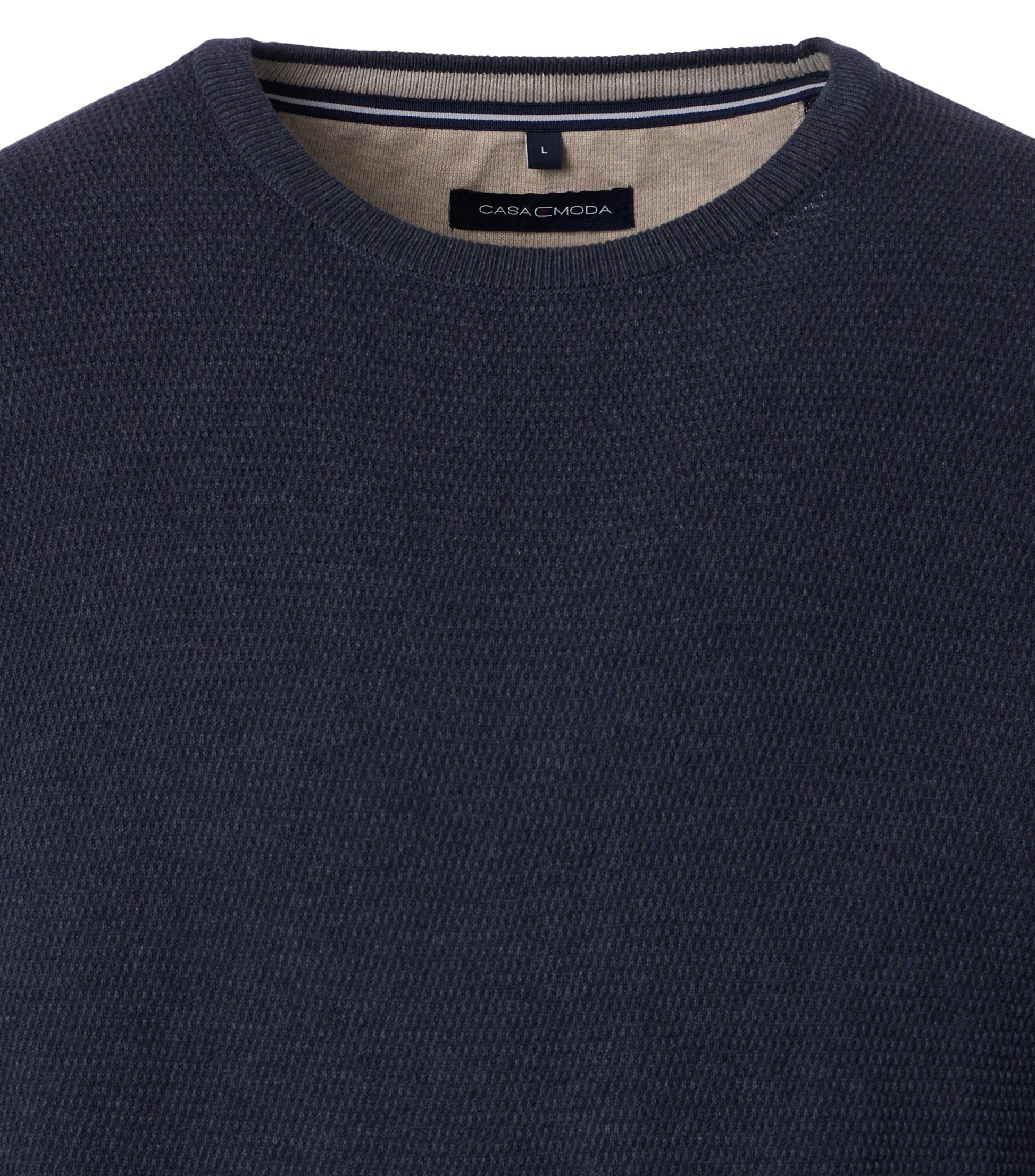 TEXTURED KNIT CREWNECK SWEATER - JB Evans Fashions & Footwear
