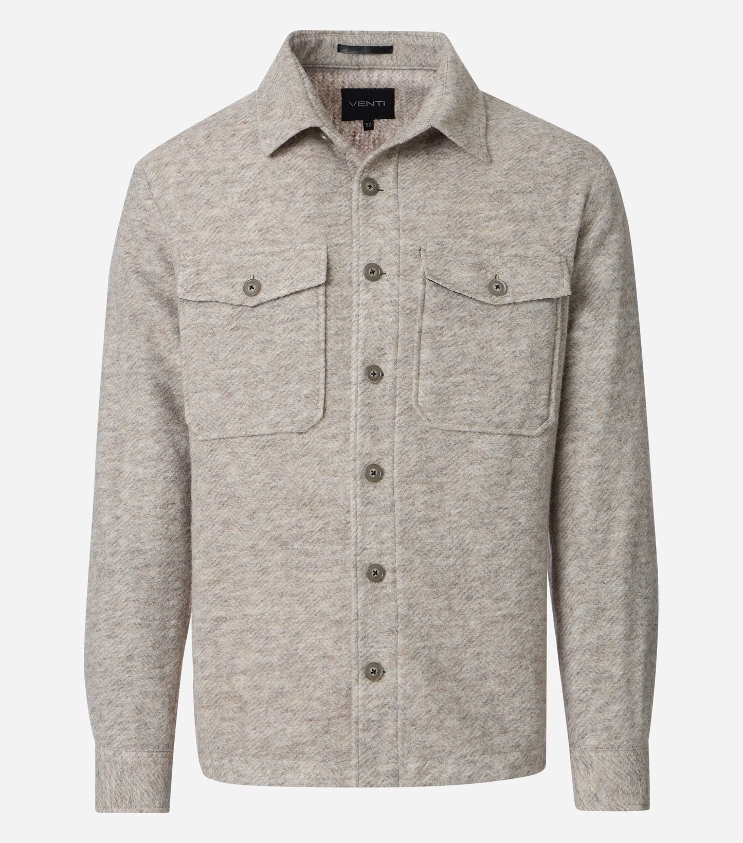 MELANGE HERRINGBONE OVERSHIRT