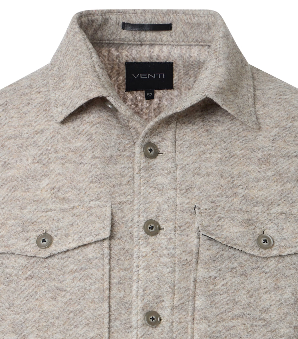MELANGE HERRINGBONE OVERSHIRT