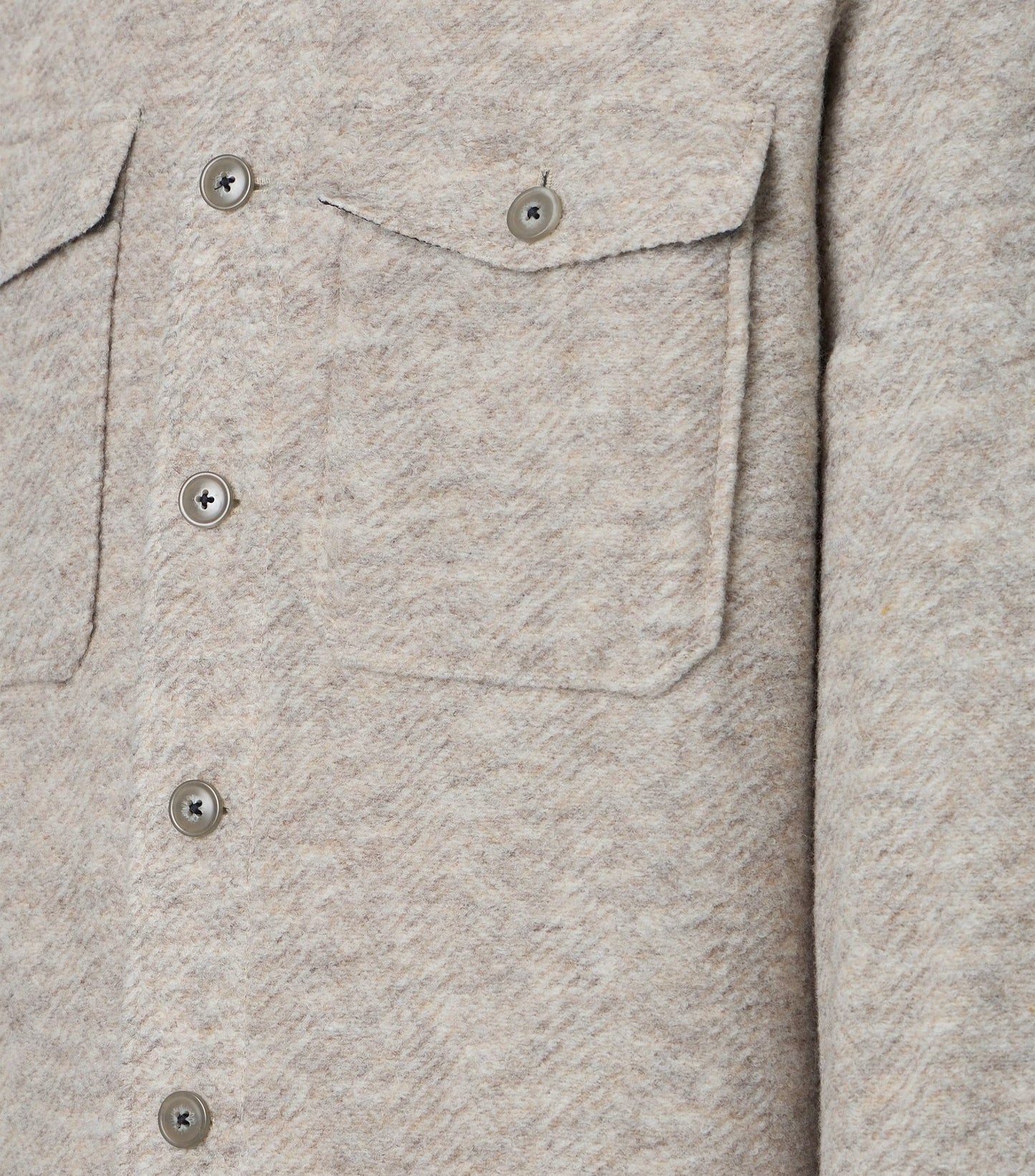 MELANGE HERRINGBONE OVERSHIRT