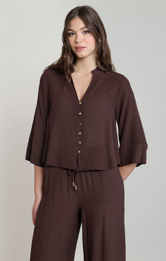 WIDE SLEEVE BLOUSE