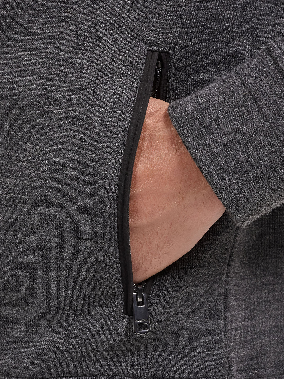 L/S FULL ZIP MOCK NECK