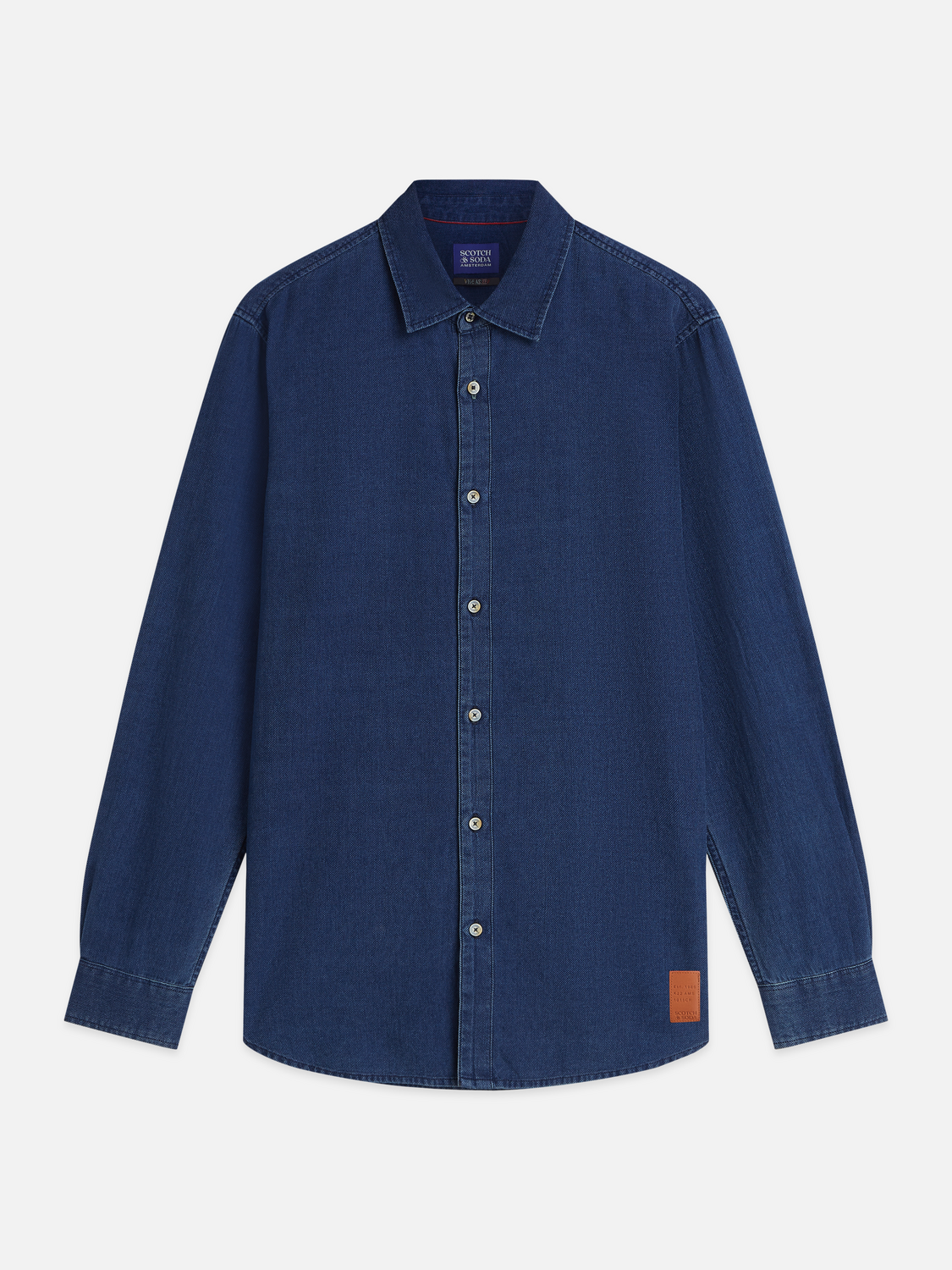 DENIM STRUCTURED REGULAR FIT SHIRT