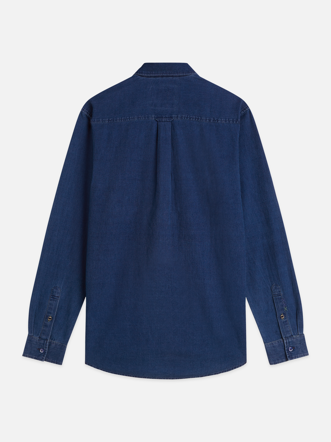 DENIM STRUCTURED REGULAR FIT SHIRT