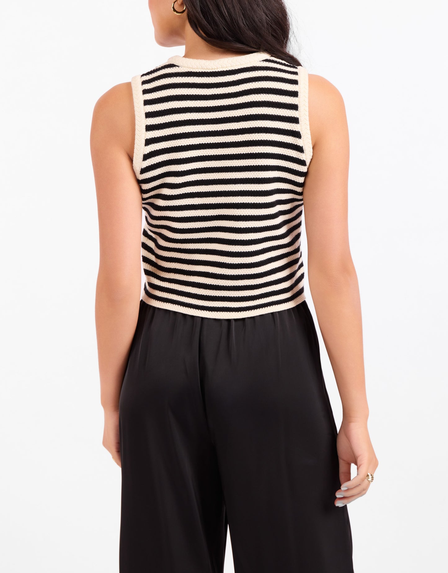 MANON STRIPE SWEATER VEST