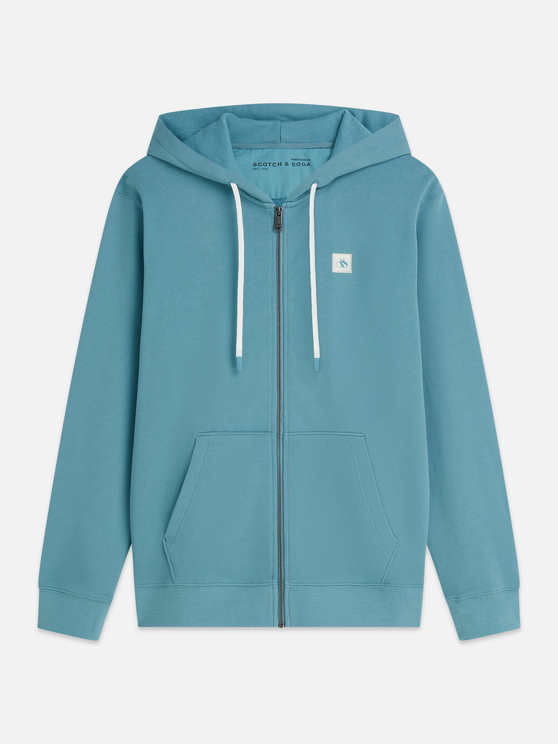 LOGO BADGE REG FIT FULL ZIP HOODIE