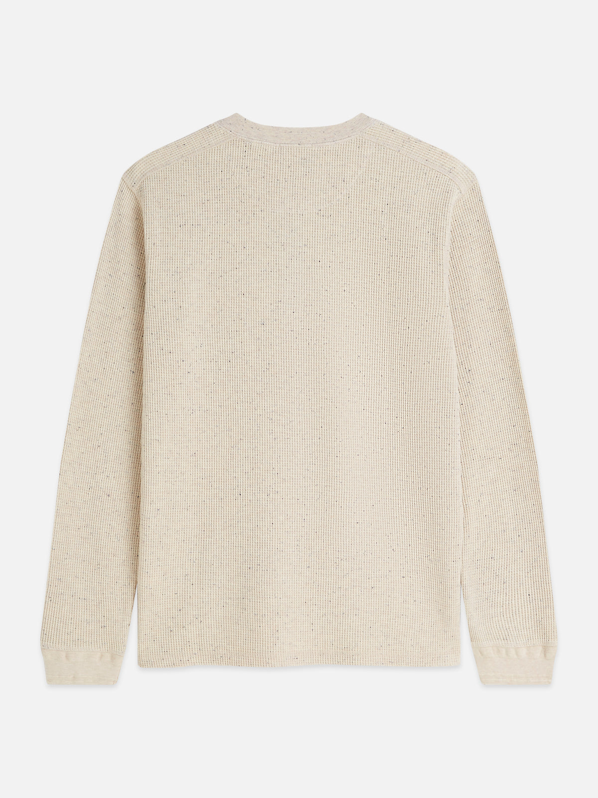 REGULAR FIT MELANGE KNIT HENLEY