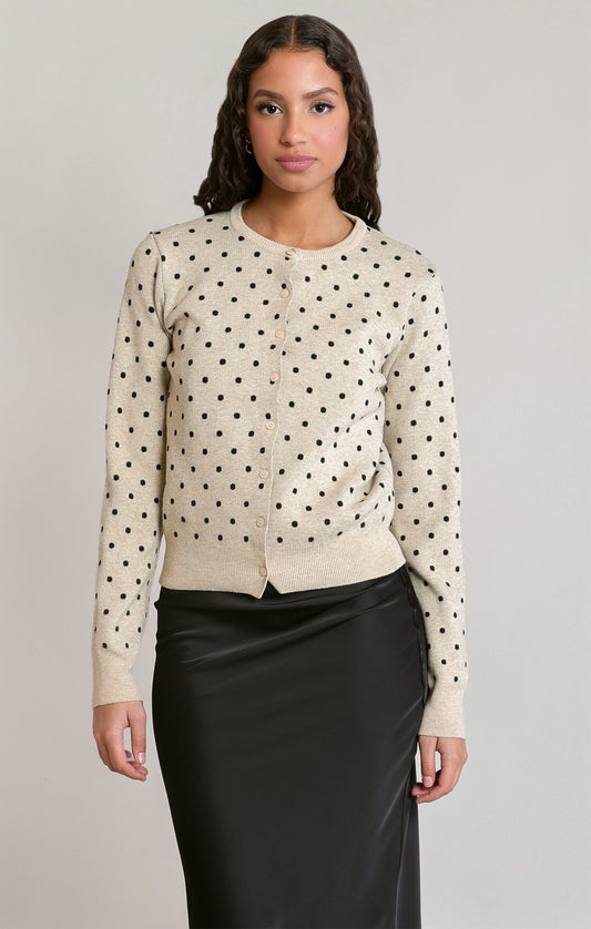 POLKA DOT CARDIGAN