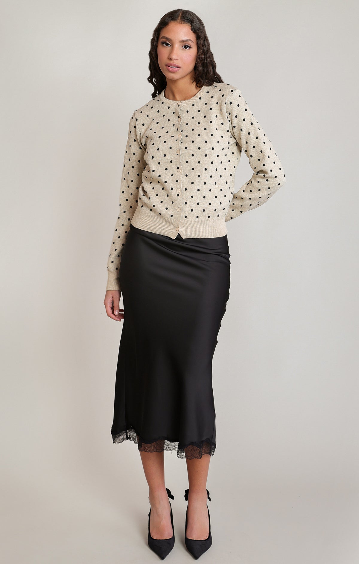 POLKA DOT CARDIGAN