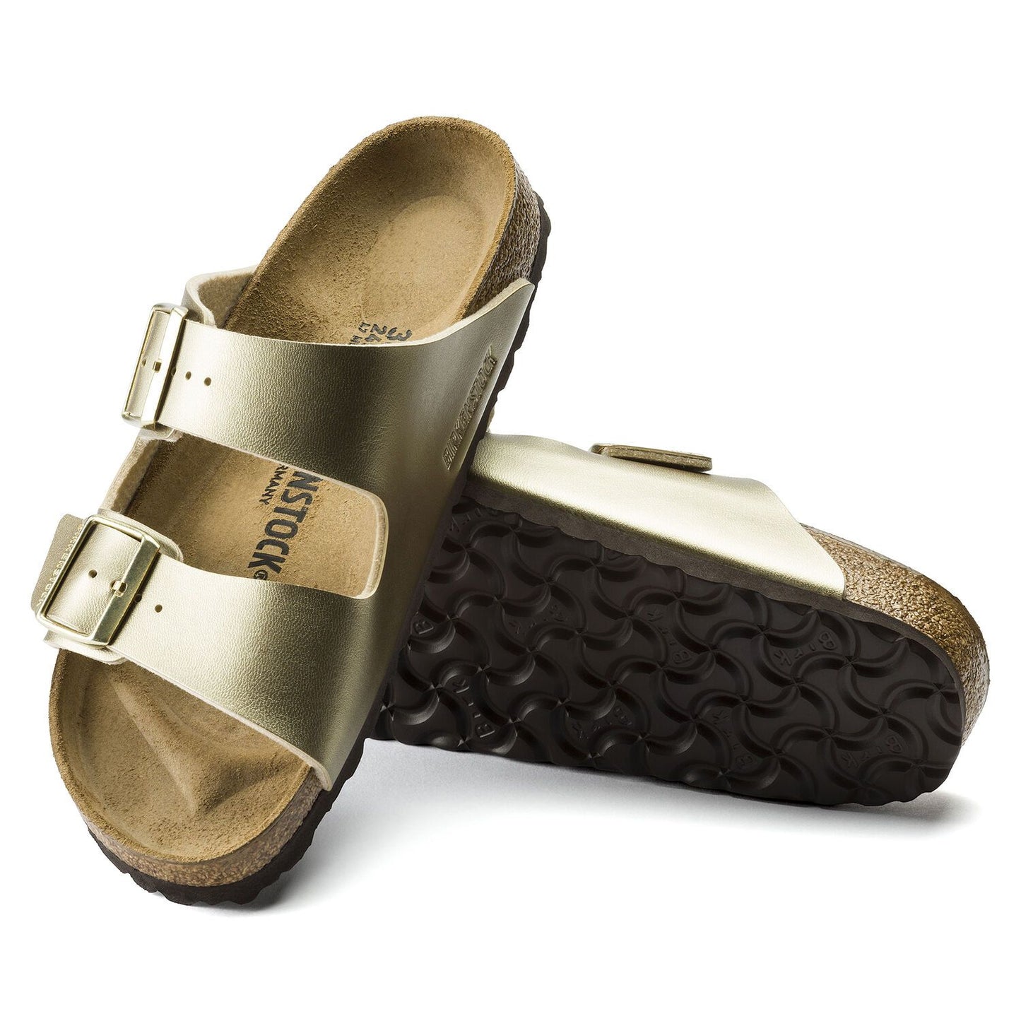 ARIZONA BIRKOFLOR GOLD-SANDALS-BIRKENSTOCK-JB Evans Fashions & Footwear