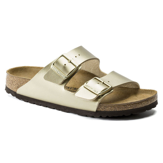 ARIZONA BIRKOFLOR GOLD-SANDALS-BIRKENSTOCK-JB Evans Fashions & Footwear