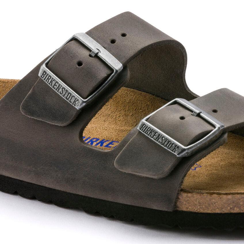 ARIZONA OILED SOFT FOOTBED REGULAR IRON-SANDALS-BIRKENSTOCK-JB Evans Fashions & Footwear