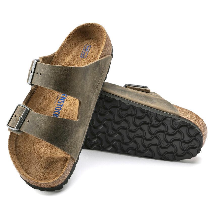ARIZONA SOFT FOOTBED FADED KHAKI-SANDALS-BIRKENSTOCK-JB Evans Fashions & Footwear