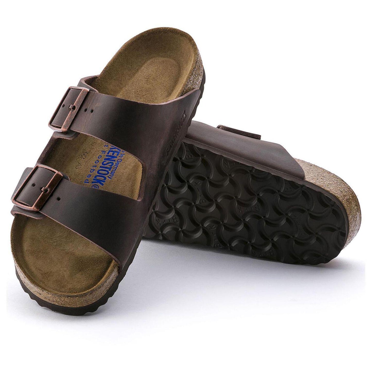 ARIZONA SOFT FOOTBED HABANA OILED LEATHER REGULAR-SANDALS-BIRKENSTOCK-JB Evans Fashions & Footwear