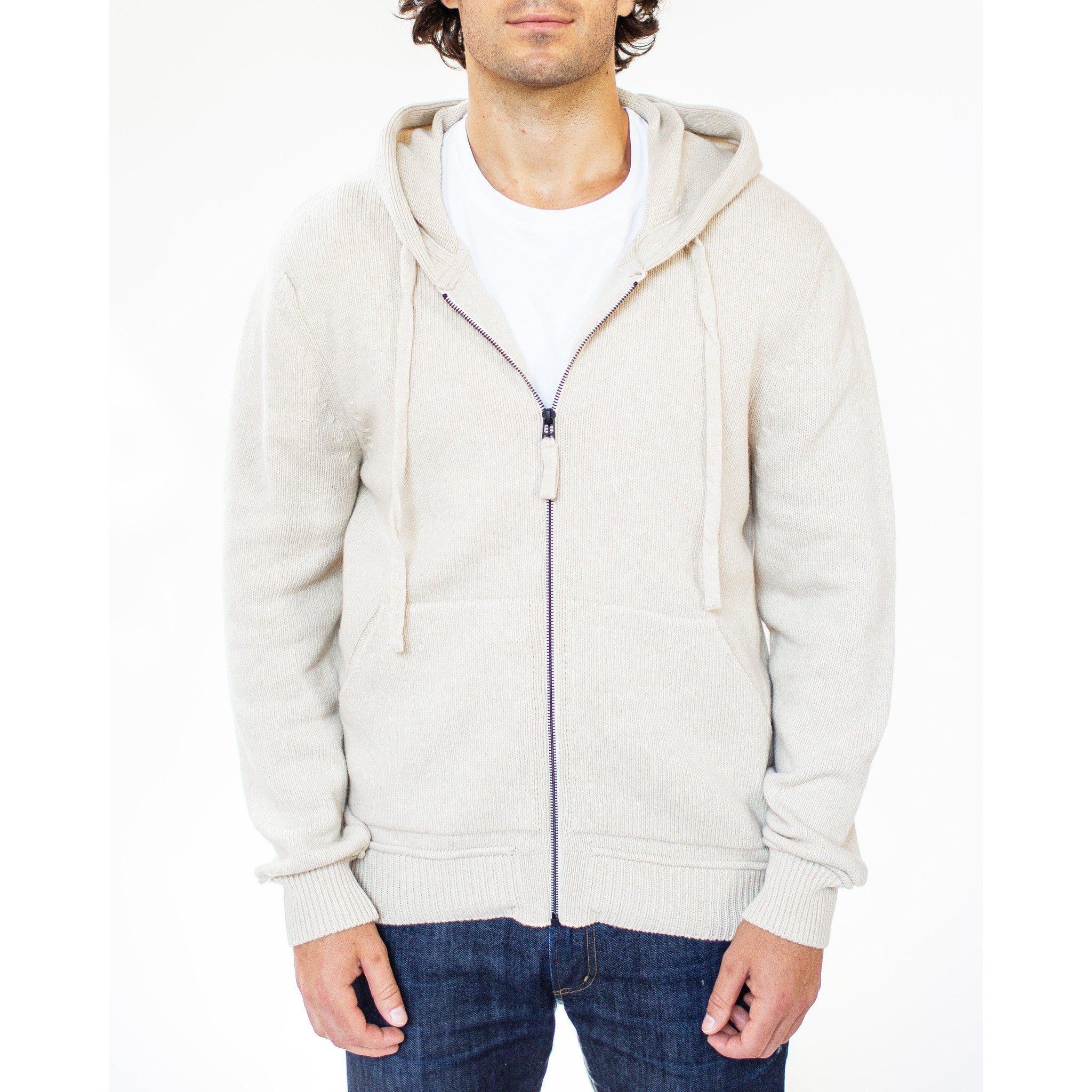 Cream zip 2024 up hoodie