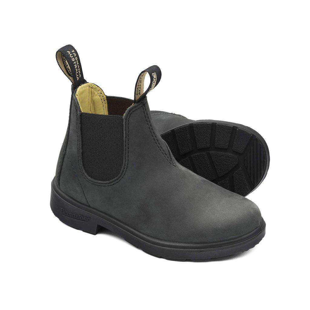 BLUNDSTONE KIDS RUSTIC BLACK-YOUTH-BLUNDSTONE-JB Evans Fashions & Footwear