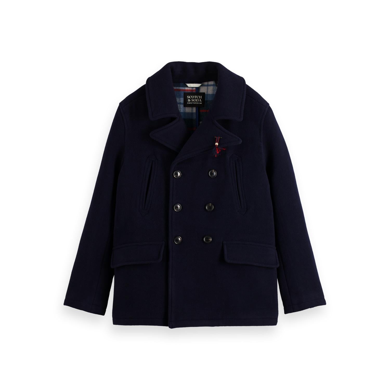 BONDED WOOL PEACOAT | JB Evans Fashions & Footwear