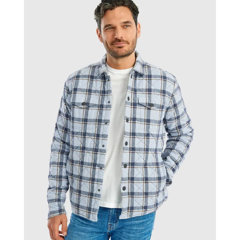 CARMINE QUILTED CHECK OVERSHIRT