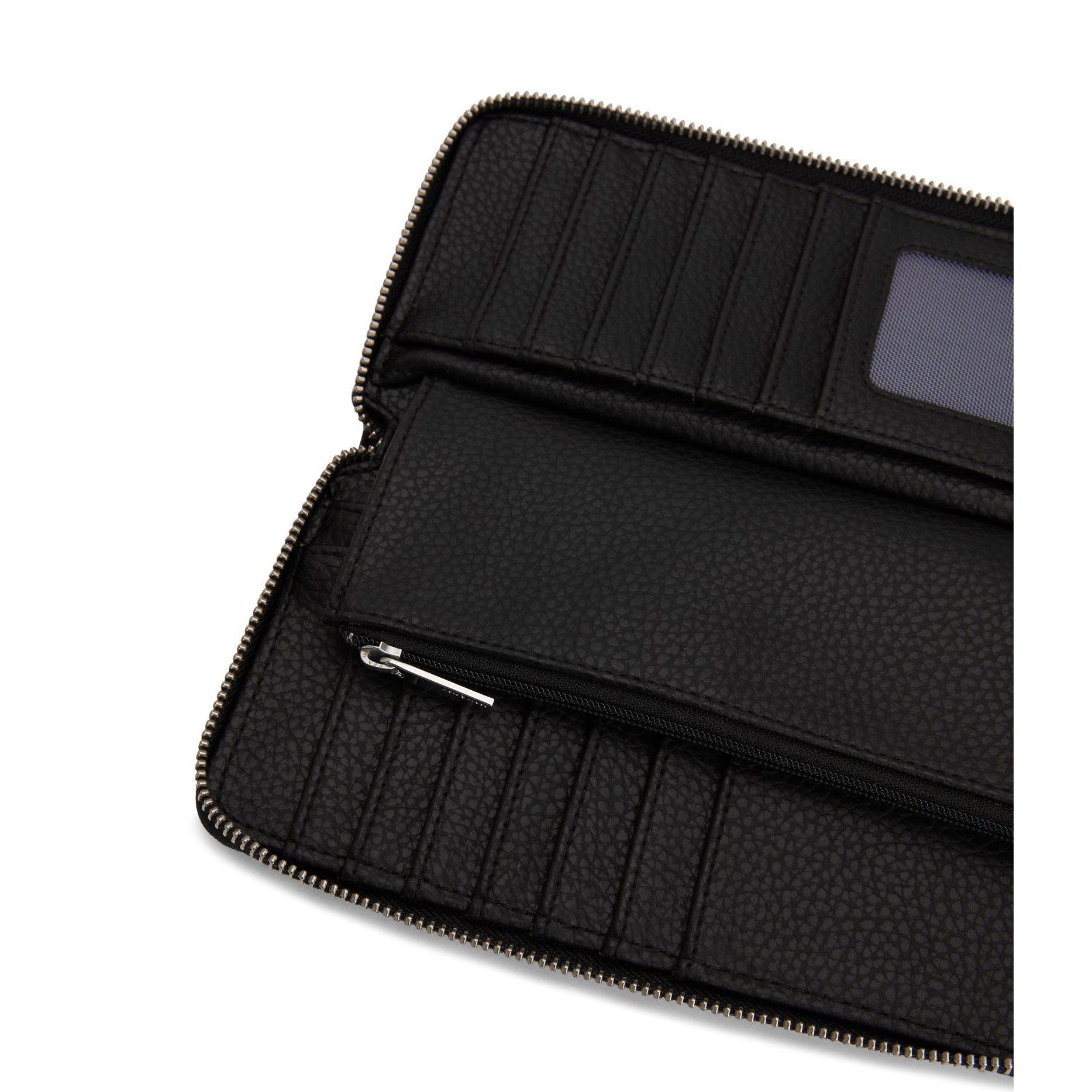 CENTRAL WALLET-CENTRAL/PURITY-BLK-O/SBLK-LADIES WALLETS-MATT & NAT-JB Evans Fashions & Footwear