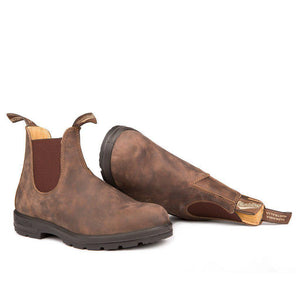 CLASSIC ROUND TOE- 585 RUSTIC BROWN-UNISEX BOOTS-BLUNDSTONE-JB Evans Fashions & Footwear