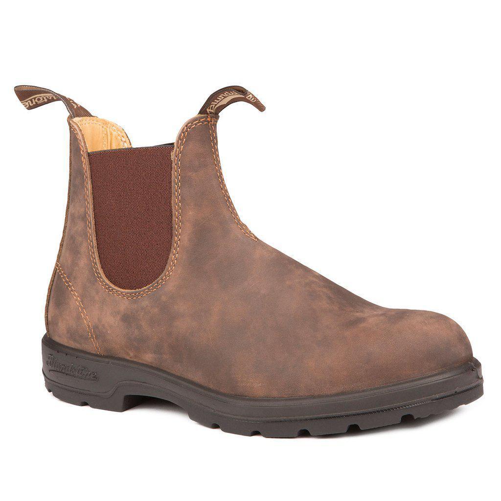 CLASSIC ROUND TOE- 585 RUSTIC BROWN-UNISEX BOOTS-BLUNDSTONE-JB Evans Fashions & Footwear