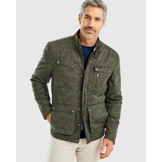 COBURN CAMO ANORAK-MENS LIGHTWEIGHT COATS & JACKETS-JOHNNIE-O-JB Evans Fashions & Footwear
