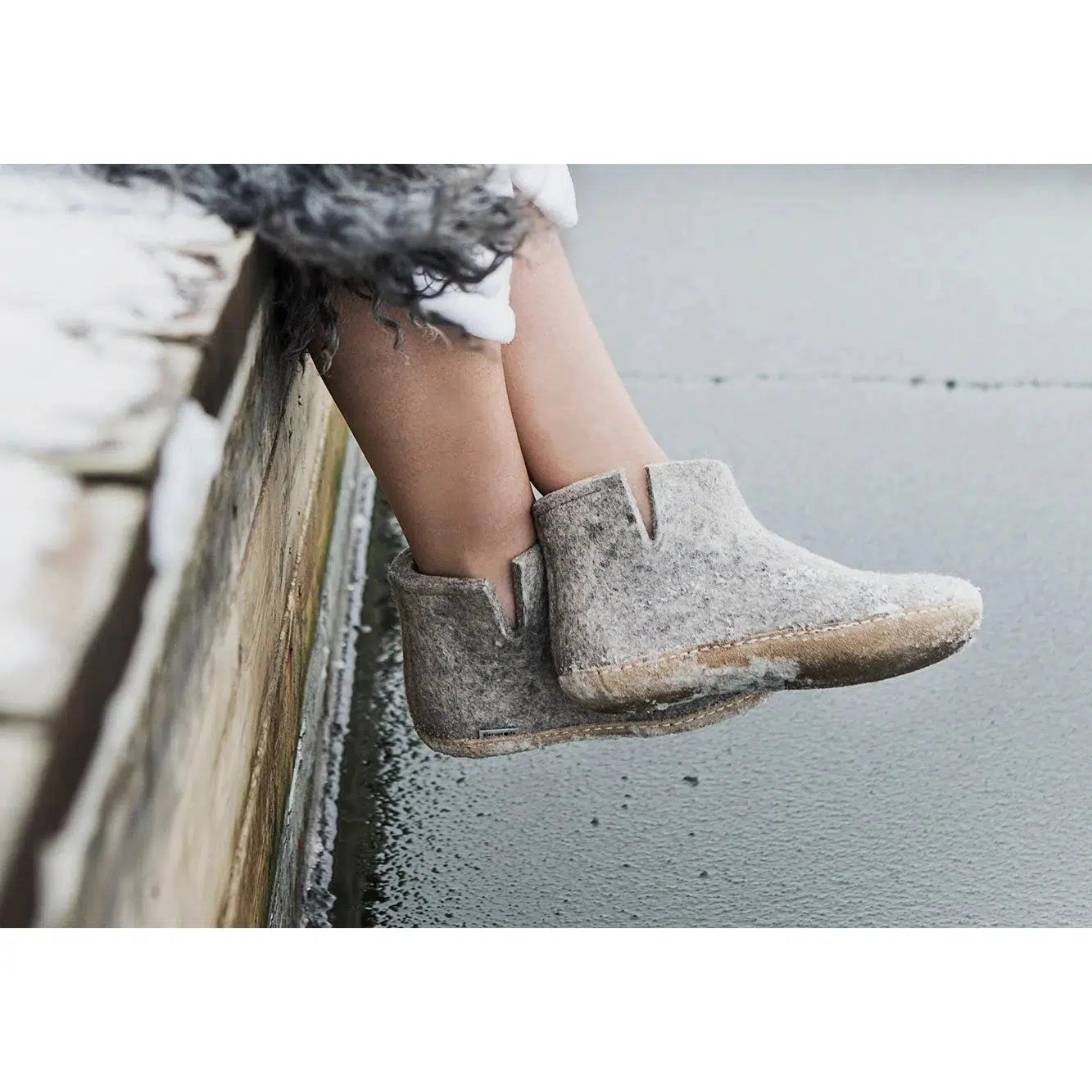 GLERUPS BOOT LEATHER SOLE GREY-UNISEX SLIPPERS-GLERUPS-JB Evans Fashions & Footwear