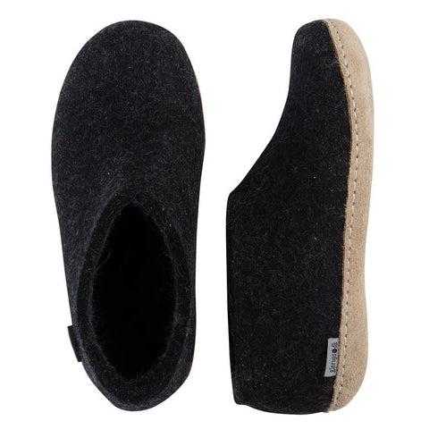 GLERUPS SHOE LEATHER SOLE-SLIPPERS-GLERUPS-JB Evans Fashions & Footwear