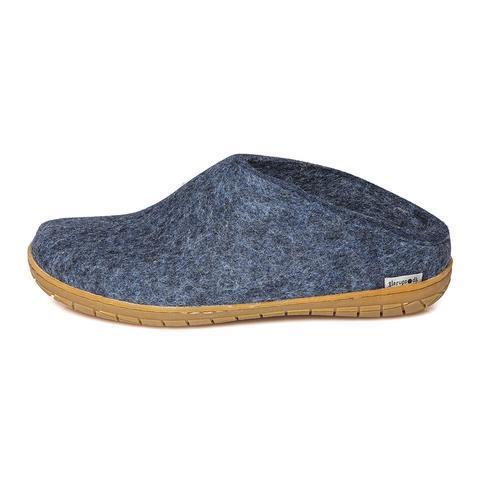 GLERUPS SLIP ON HONEY RUBBER DENIM-UNISEX SLIPPERS-GLERUPS-JB Evans Fashions & Footwear