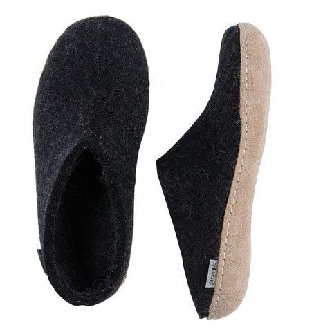 GLERUPS SLIP ON LEATHER SOLE-UNISEX SLIPPERS-GLERUPS-JB Evans Fashions & Footwear