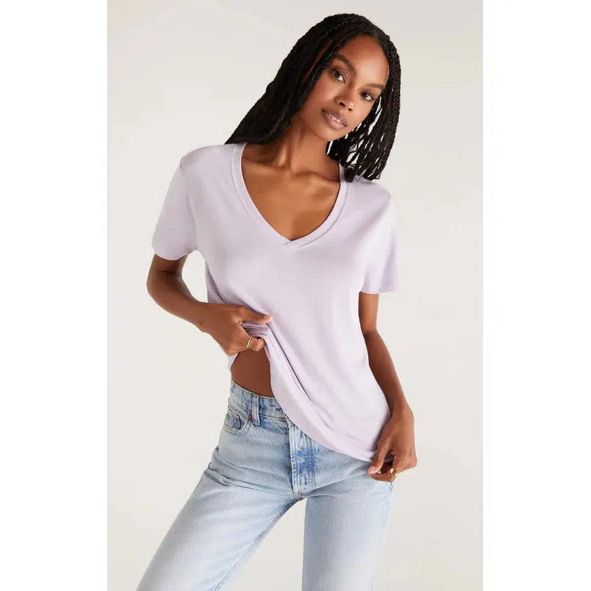 KASEY MODAL V-NECK TEE-LADIES T-SHIRTS & TANKS-Z SUPPLY-JB Evans Fashions & Footwear