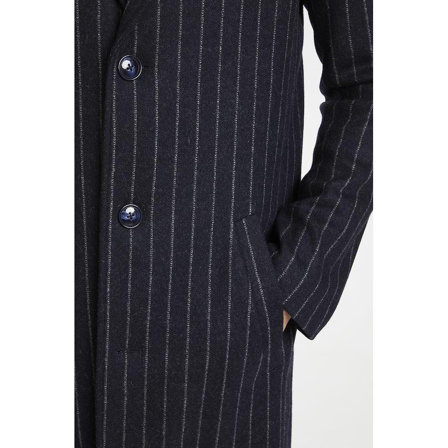 美品 neighborhood DEALER STRIPE C-COAT-