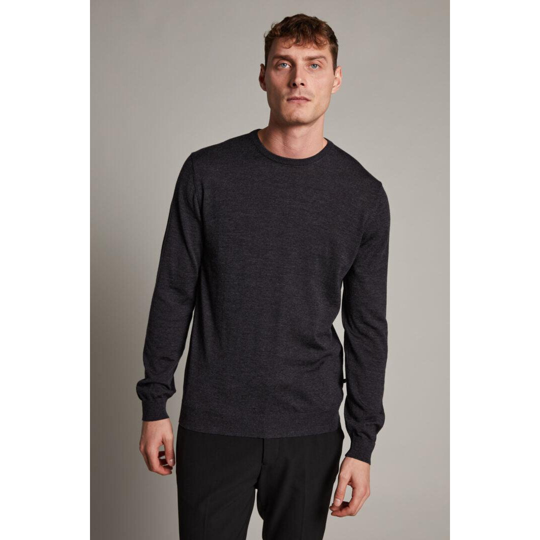 MARGRATE MERINO CREW NECK-MENS SWEATERS & KNITS-MATINIQUE-JB Evans Fashions & Footwear