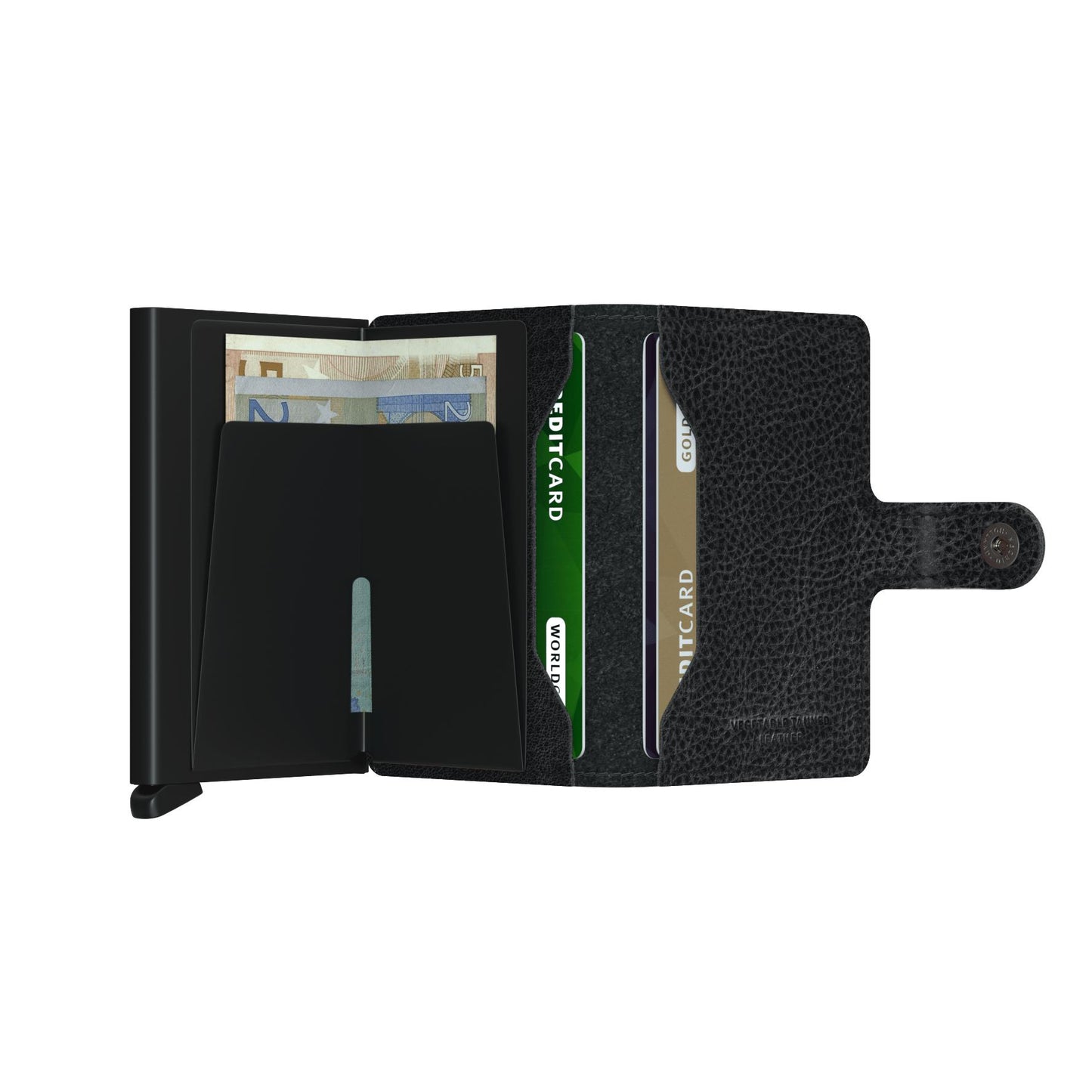 MINIWALLET VEG BLACK-BLACK-M-VG-VB-MENS WALLETS-SECRID-JB Evans Fashions & Footwear