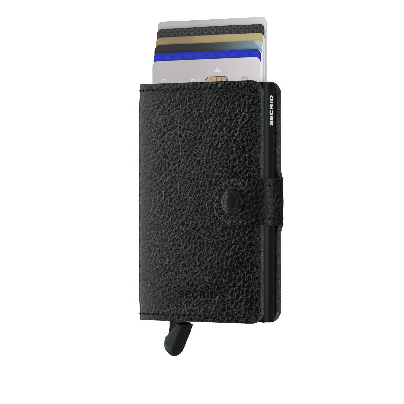 MINIWALLET VEG BLACK-BLACK-M-VG-VB-MENS WALLETS-SECRID-JB Evans Fashions & Footwear