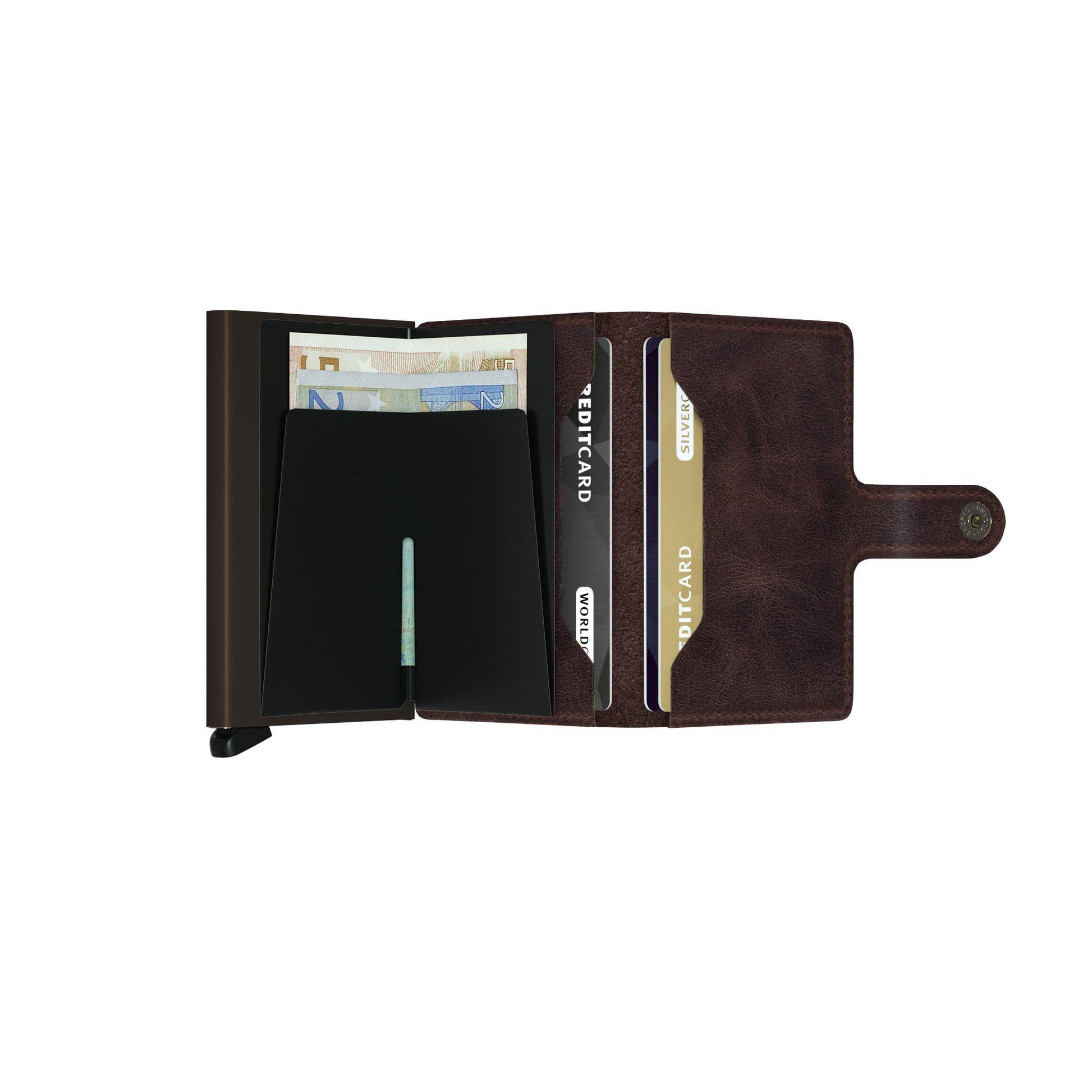 MINIWALLET VINTAGE CHOCOLATE-MENS WALLETS-SECRID-JB Evans Fashions & Footwear