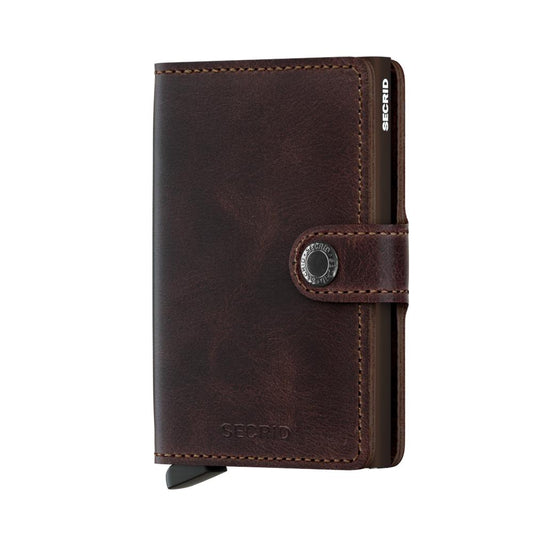 MINIWALLET VINTAGE CHOCOLATE-MENS WALLETS-SECRID-JB Evans Fashions & Footwear