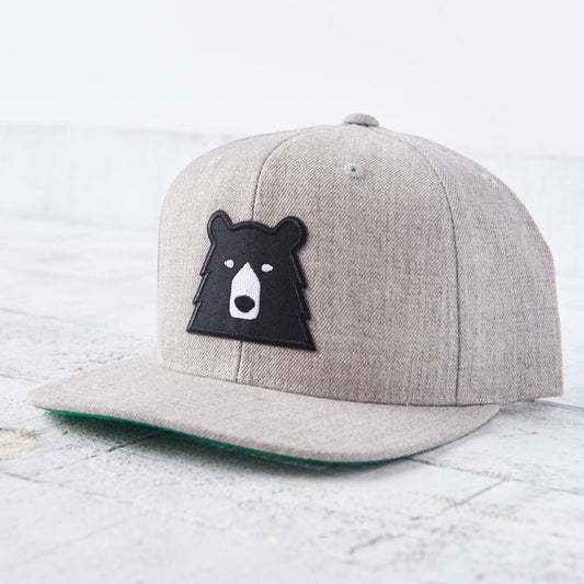 NSTP SNAPBACK BLACK BEAR-11098-O/SGREY-MENS HATS-NORTH STANDARD TRADI-JB Evans Fashions & Footwear