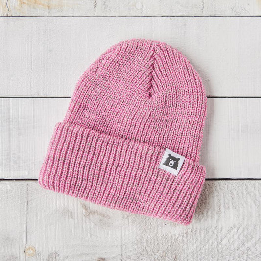 NSTP SNOWFALL TOQUE - PINK MARL-17758-O/SPINK-HATS-NORTH STANDARD TRADI-JB Evans Fashions & Footwear