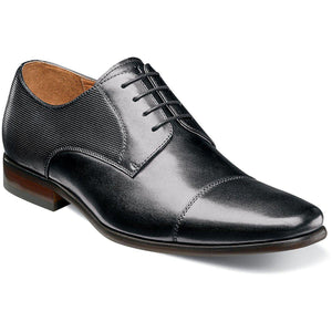 POSTINO CAP OX-15149-8BLK-MENS DRESS FOOTWEAR-FLORSHEIM-JB Evans Fashions & Footwear
