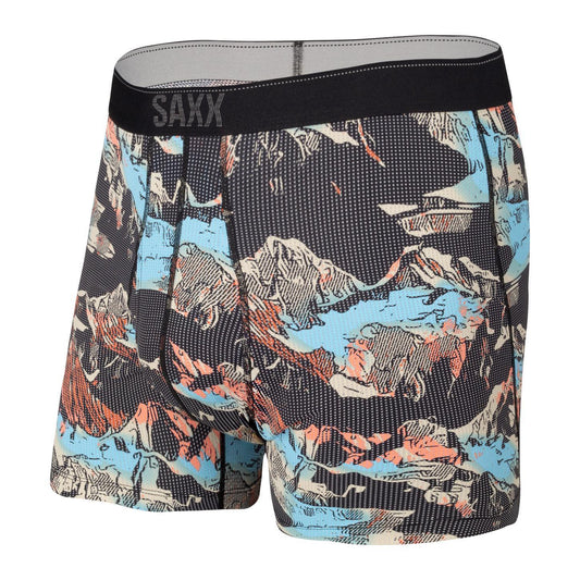 QUEST BOXER BRIEF FLY MOUNTAINSCAPE-MENS UNDERWEAR-SAXX UNDERWEAR-JB Evans Fashions & Footwear