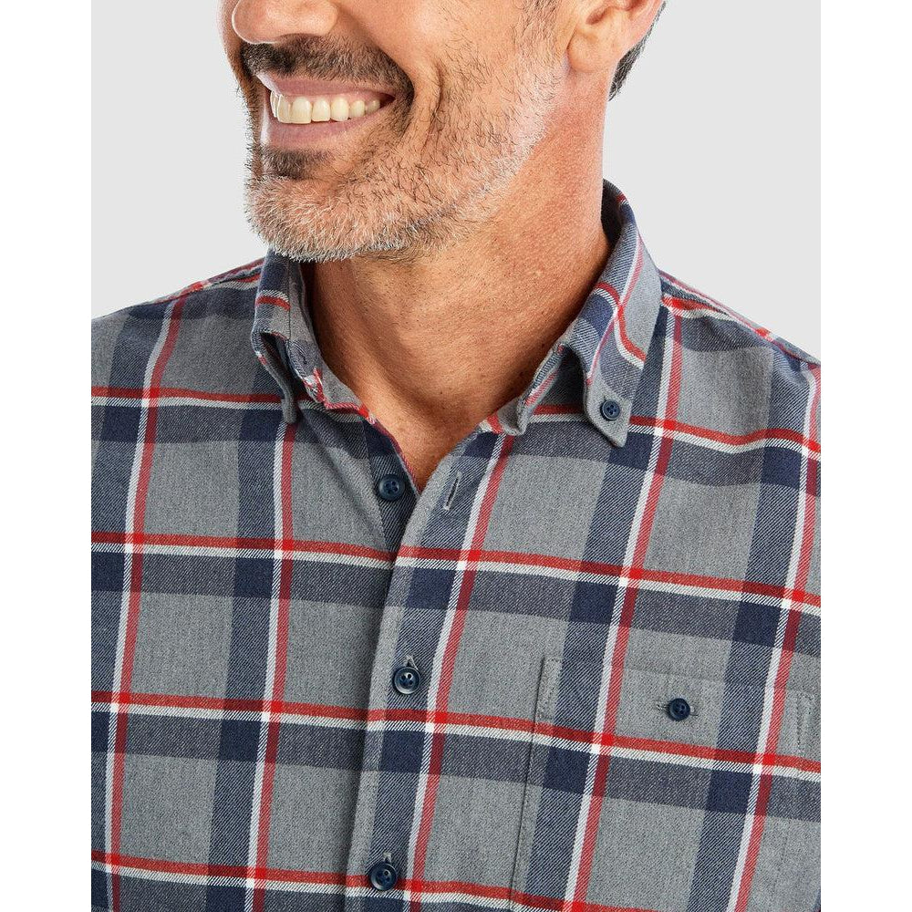 johnnie O Men s Rudy Hangin Out Button Up Shirt in Charcoal
