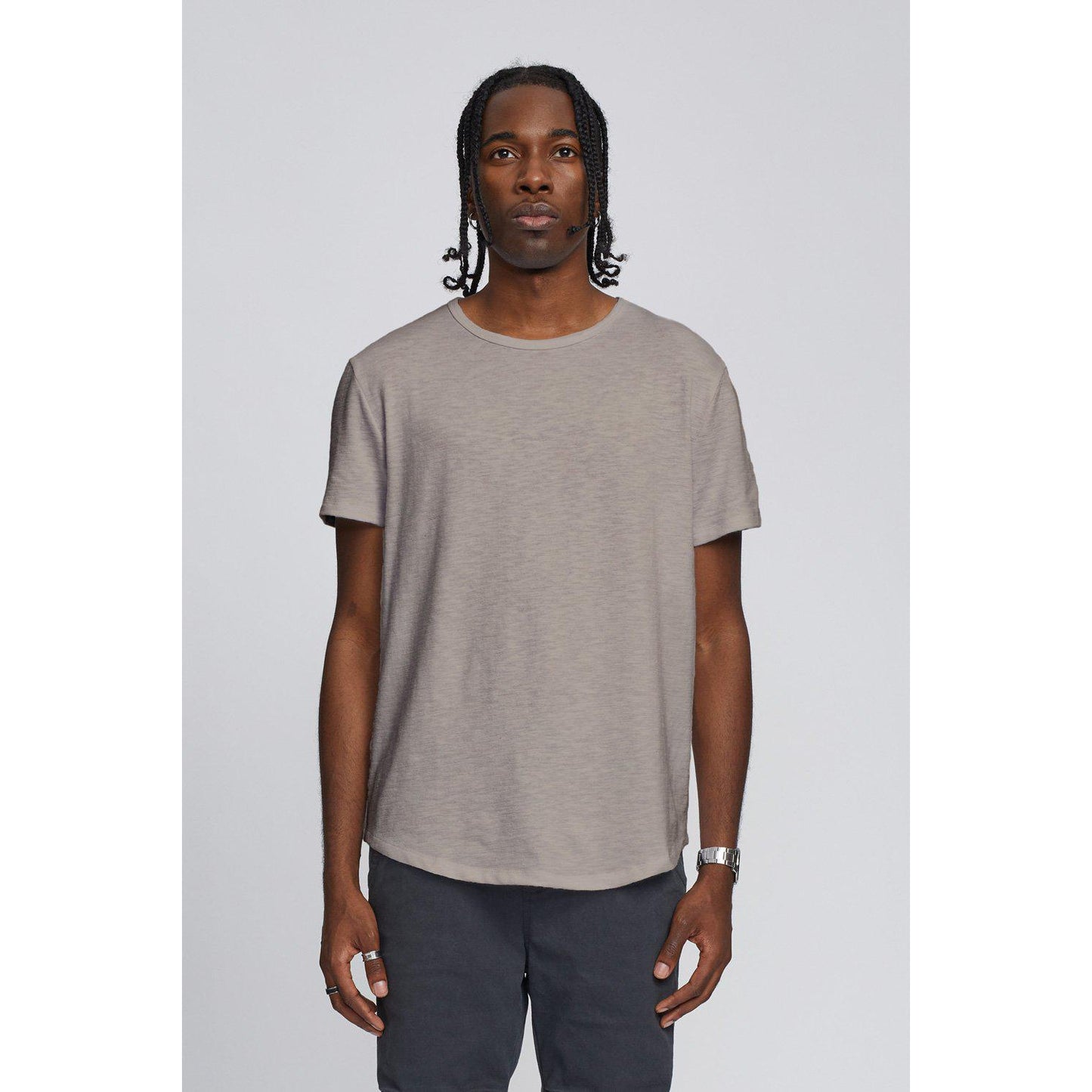 SLUB HI-LO TEE-MENS T-SHIRTS & POLO'S-KUWALLA-JB Evans Fashions & Footwear