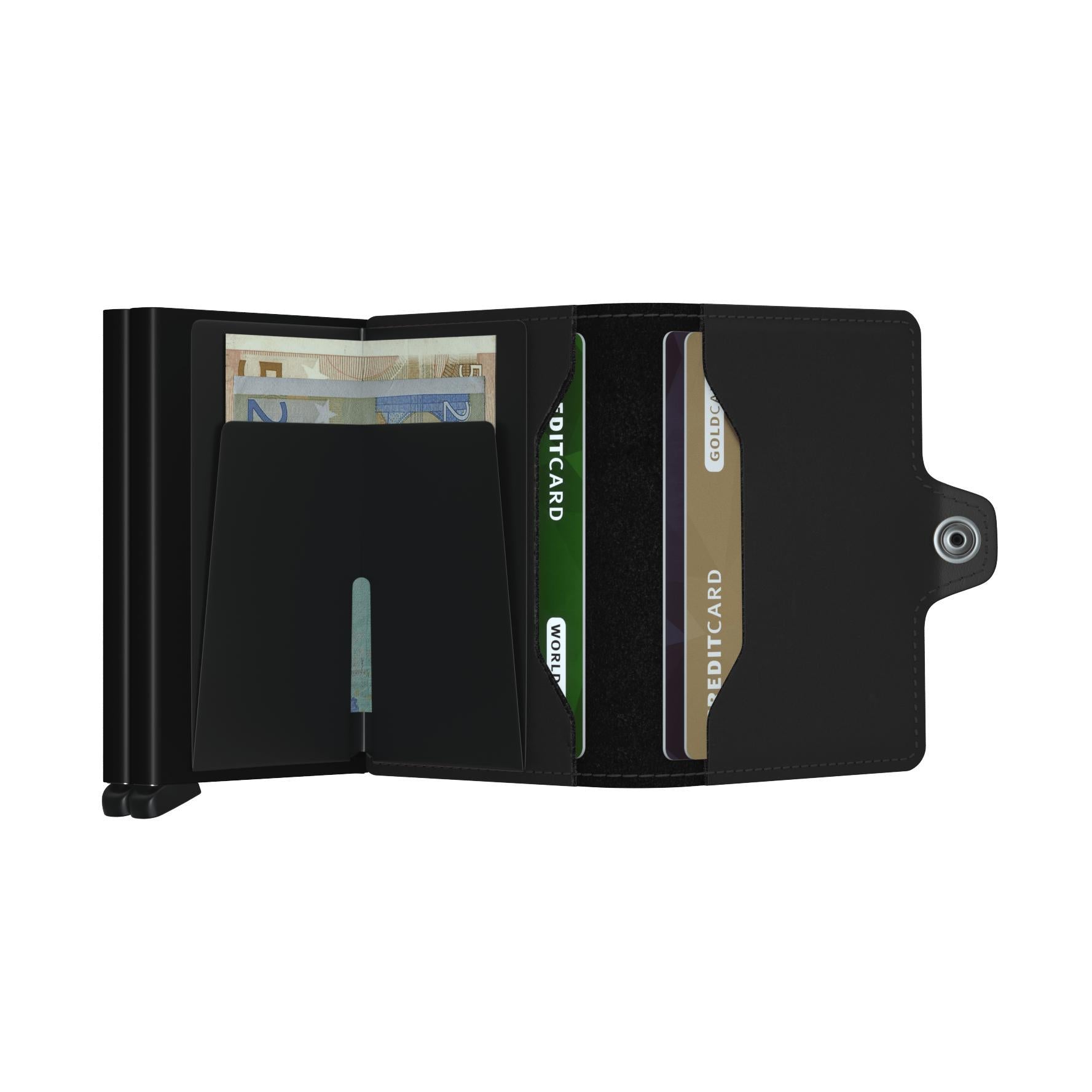 TWINWALLET MATTE BLACK-MENS WALLETS-SECRID-JB Evans Fashions & Footwear