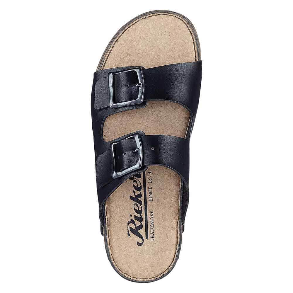 TWO STRAP ADJUSTABLE SOFT FOOTBED-SANDALS-RIEKER-JB Evans Fashions & Footwear
